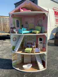 Doll house with furniture 51’’ tall 28’ wide 