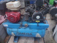 Omega 30 Galon Gas Powered Compressor W Honda GX340 Motor