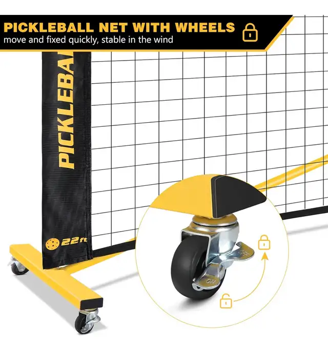 Fostoy Portable Pickleball Net Set 11-22 FT - New In Box62864746249474123