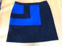 Spanner Size 14 Colour Block black/Blue Skirt