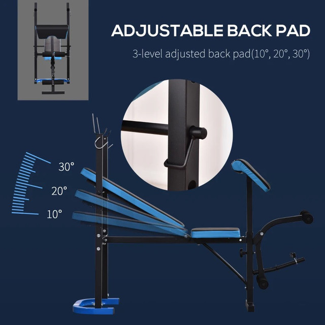 Adjustable Weight Bench with Barbell Rack and Leg Developer for  dans Appareils d'exercice domestique  à Région de Markham/York - Image 4