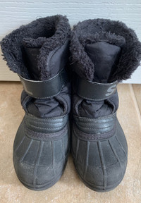 Kid’s SOREL Snow Commander Winter Boot - Black – Size 12