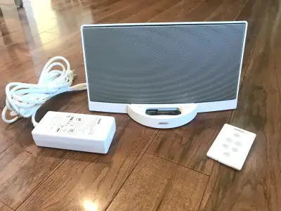 White Bose Sounddock Speaker #1, View more
