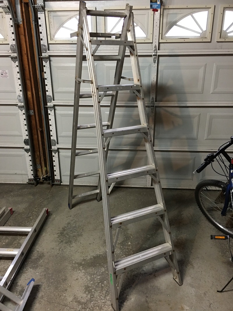 Ladder 6 foot A frame and extendable to 12 feet Ladders
