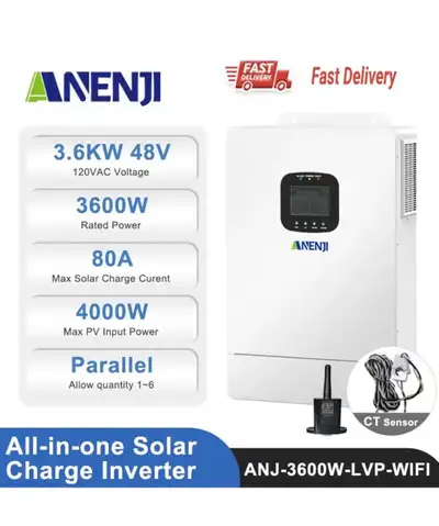 New! ANENJI 3600W Solar Inverter, View more