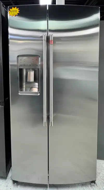 Café 36" Counter-Depth Side-by-Side Fridge (Steel), View more