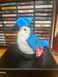 ROCKET THE BLUE JAY 1997 TY BEANIE BABY-RARE-RETIRED TAG ERROR