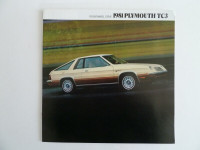 Brochure auto Plymouth TC3 Turismo 1981