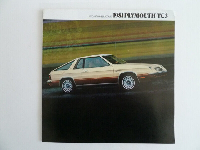 Brochure auto Plymouth TC3 Turismo 1981 dans Autre  à Laval/Rive Nord