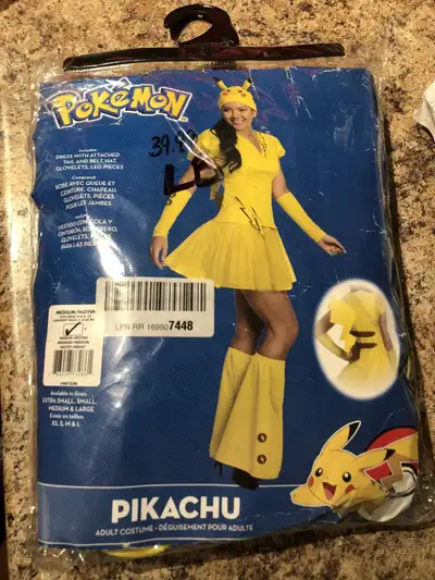 Pokemon Pikachu Costume Cosplay Adult Size M Brand New. Posted in clothing, costumes in Mississauga....