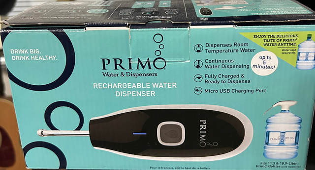 PRIMO rechargeable water dispenser in Other in Edmonton