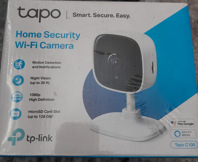 TP-LINK (Tapo C100) Home Security Wi-Fi Camera 1080p in Cameras & Camcorders in Oshawa / Durham Region