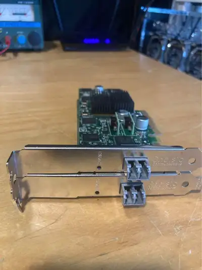 10GB fibre optic network adapter cards (pair), View more