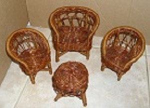 Vintage Antique Wicker Doll Furniture Set in Arts & Collectibles in Oakville / Halton Region