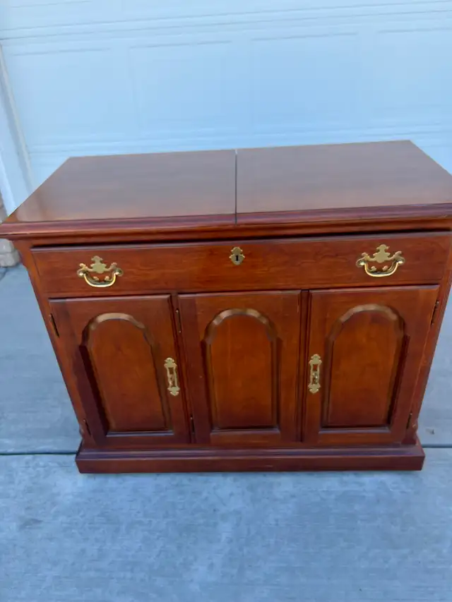 cherry wood buffet cabinet in Hutches & Display Cabinets in Edmonton - Image 4