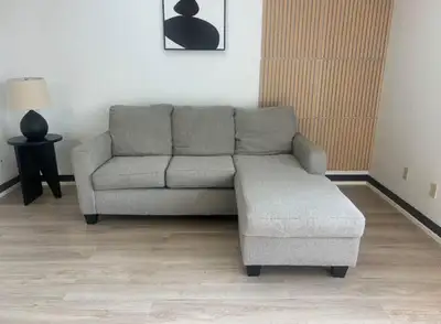 Canapé sectionnel gris avec méridienne, View more