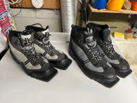 3 Pin Cross Country Ski Boots 45 ( mens 11.5) & 40 (women’s 7.5)