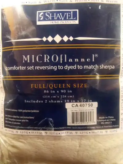 Shavel micro flannel full queen , View more