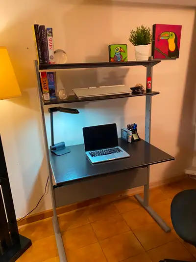 Ergonomic Office Chair and Three Tier Desk Set, View more