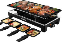 CUSIMAX Raclette Grill Electric Grill Table Portable