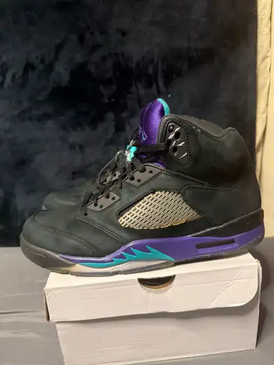 retro Nike air Jordan 5 black grape size 11.5, View more