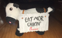 Chik-Fil-A Cow Plush Eat Mor Chikin Sign 6 Inches