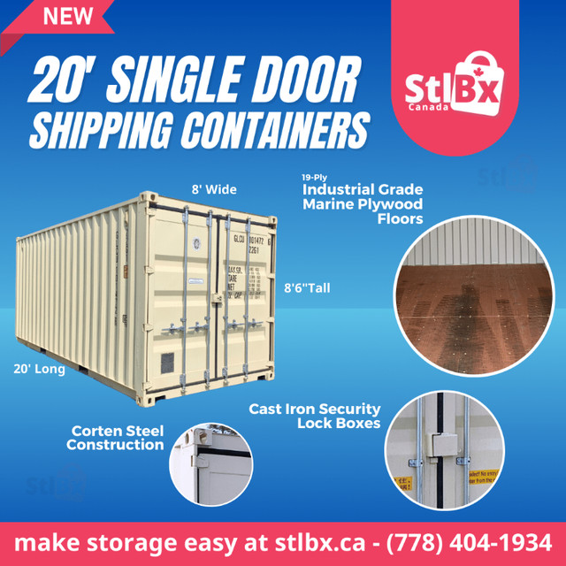 20' New Shipping Container STLBX COOMBS in Storage Containers in Comox / Courtenay / Cumberland