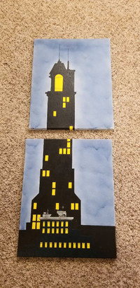 Comic Tower Painting