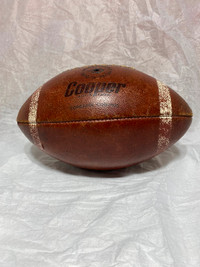 Football Cooper real leather Canadian Made 80s