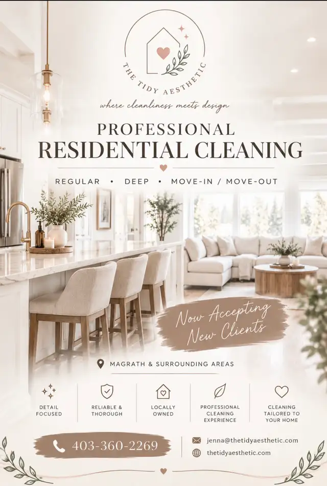 Professional house cleaning services- magrath and area