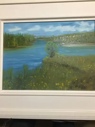 Marshlands oil painting, View more