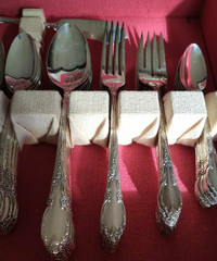 8 Place Setting, 1881 Rogers Enchantment, Oneida, Silverplate