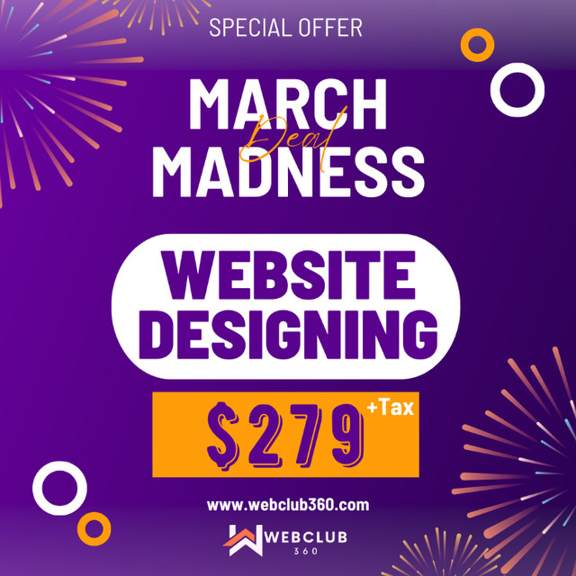 $279 Website Design | WordPress Shopify development Web designer in Other in City of Toronto