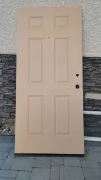 36 x 80 used steel insulated door slab 