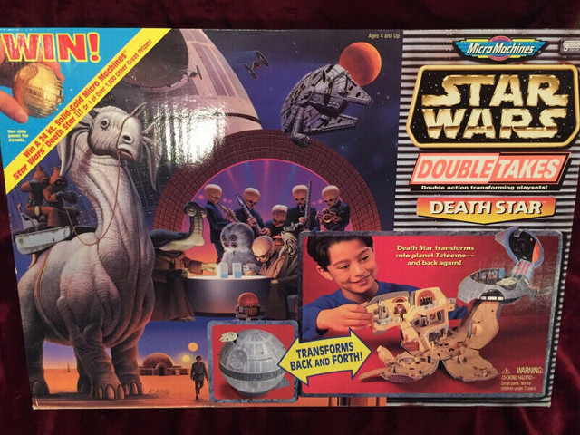 STAR WARS MICRO MACHINES PLAYSET DOUBLE TAKE DEATH STAR- NEW in Arts & Collectibles in Chatham-Kent