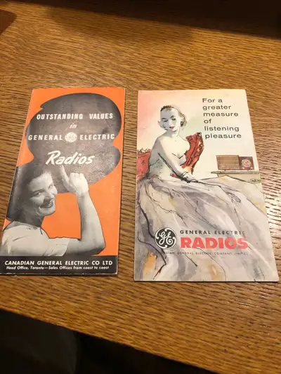 Vintage General Electric  1948 Radio Brochures, View more