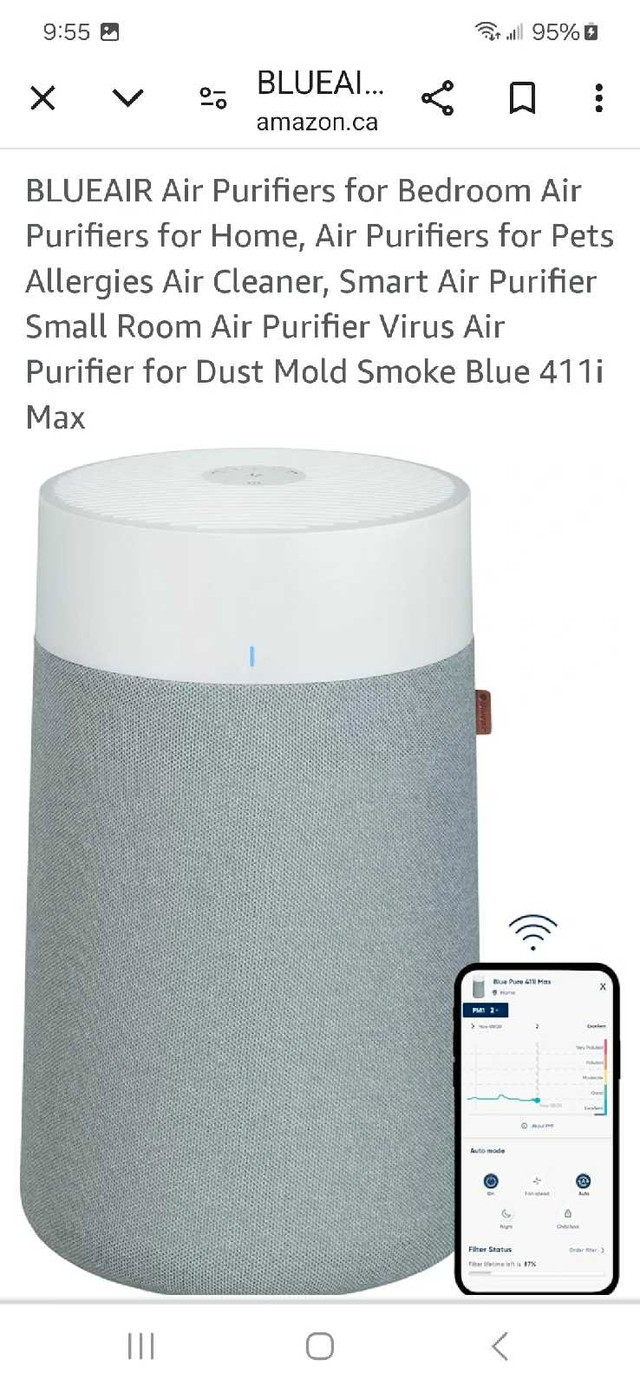 Brand new *unopened* SUPER quiet blueair 411i max air purifier in General Electronics in Peterborough - Image 3