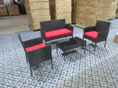 Brand New Simple & Elegant 4pcs Patio Furniture Set Selling $199, View more