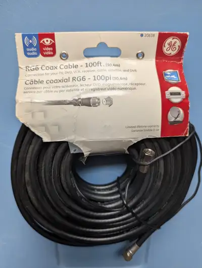 Rg6 coax cable type F, View more
