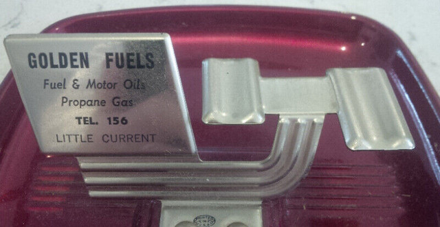 Metal Art-Deco Style Ash Tray, Golden Fuels, Little Current, ON in Arts & Collectibles in Stratford - Image 2
