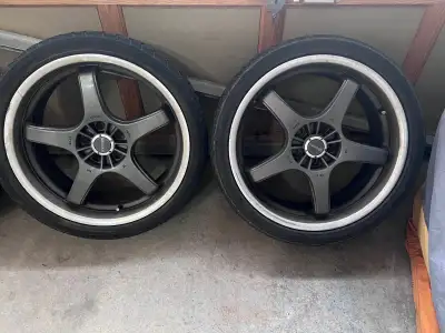 Tires no good, rims in great condition. Came off a 2015 acura tlx. Bought an suv don’t need these an...