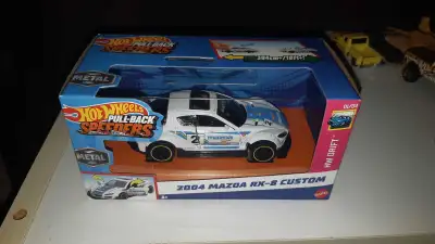 White 2004 Mazda RX-8 1/43 Hot Wheels Drift Pull-Back Speeders , View more