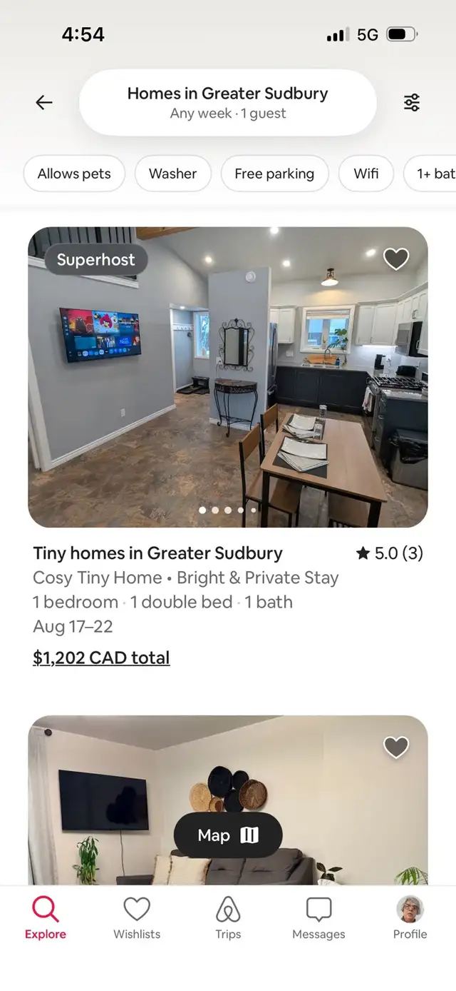 furnished one bedroom tiny home