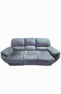 FREE DELIVERY Comfy Modern Grey Power Recliner 3 Seater Sofa