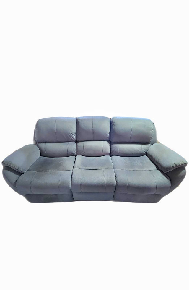 FREE DELIVERY Comfy Modern Grey Power Recliner 3 Seater Sofa in Couches & Futons in Richmond