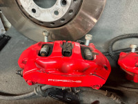 Porsche Cayenne/Panamera 4.8 Red Brake Rear Calipers