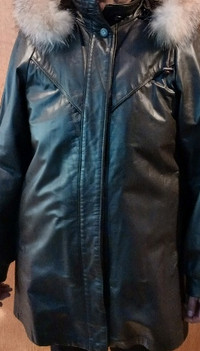Women's Leather Coat - For Sale