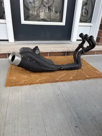 Stock exhaust from my 2016 Yamaha XSR900. It has about 40km on it.
