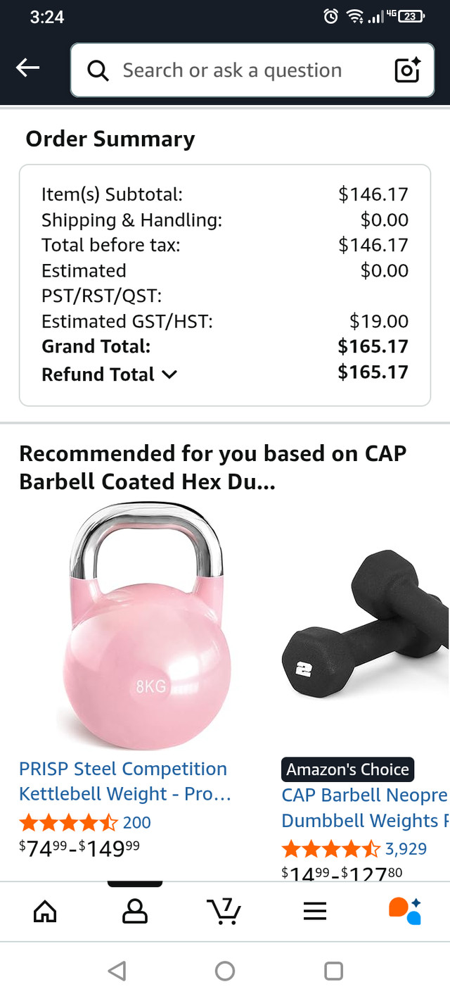 45lbs dumbells in Exercise Equipment in Chatham-Kent - Image 2