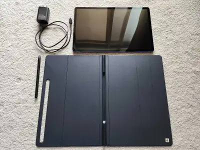 Samsung Galaxy Tab S7+Plus 12.4" 8GB-256GB Tablet Grey+Bookcover, View more